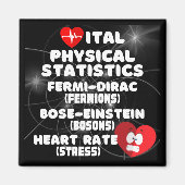 Essentiële fysieke statistieken magneet (Voorkant)