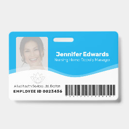Essentiële identificatie foto ID voor gezondheidsw Badge