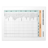 Essentiële Keuken Restaurant Checklist Notitieblok (Voorkant)