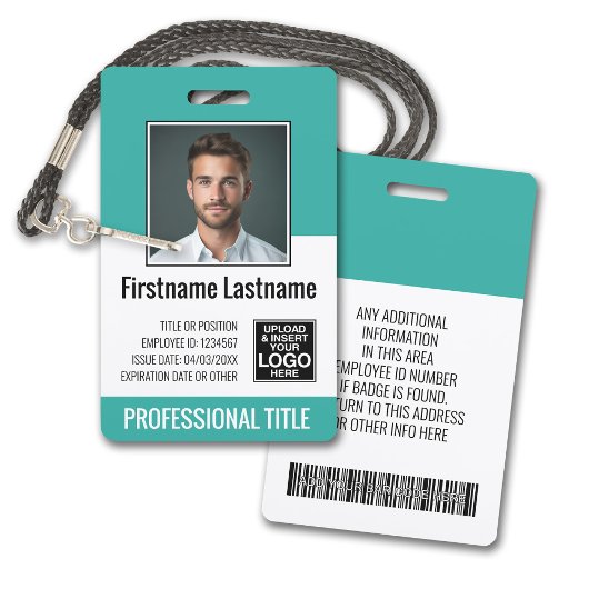 Essentiële Medewerker - Foto, Streepjescode, Logo, Badge