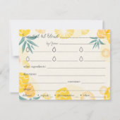 Essentiële olie Blends Recipe Direction Kaart (Voorkant)