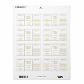 Essentiële olie Cosmetische vanille Honing Ingredi Etiket (Full Sheet)