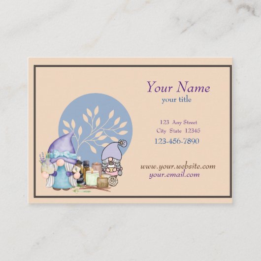 Essentiële olie of Visitekaartje van de spa met gn (Achterkant)