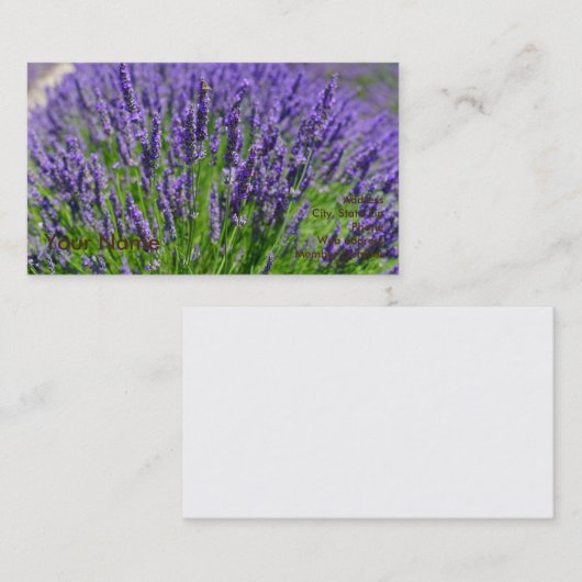 Essentiële olie visitekaartje (Voorkant / Achterkant)