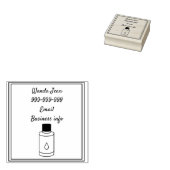Essentiële olie zakelijke stempel, rubberen stempe rubberstempel (Gestempeld)