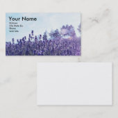 Essentiële oliehoudende Visitekaartjes met lavende (Voorkant / Achterkant)