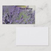 Essentiële oliehoudende Visitekaartjes met lavende (Voorkant / Achterkant)