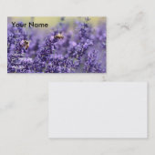 Essentiële oliehoudende Visitekaartjes met lavende (Voorkant / Achterkant)