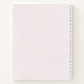 Essentiële oliën Aromatherapie Logo Blush Pink Notitieboek (Achterkant)