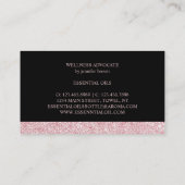 Essentiële oliën Fles Aromatherapie Visitekaartje (Achterkant)