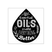 Essentiële oliën maken alles beter rubberen stempe rubberstempel (Afrduk)