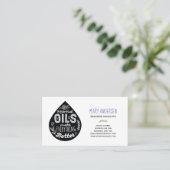 Essentiële oliën maken alles beter visitekaartje (Staand voorkant)
