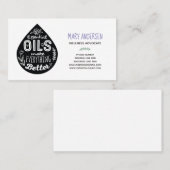 Essentiële oliën maken alles beter visitekaartje (Voorkant / Achterkant)