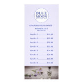 Essentiële Oliën Maker Prijslijst Reclamekaart (Voorkant)