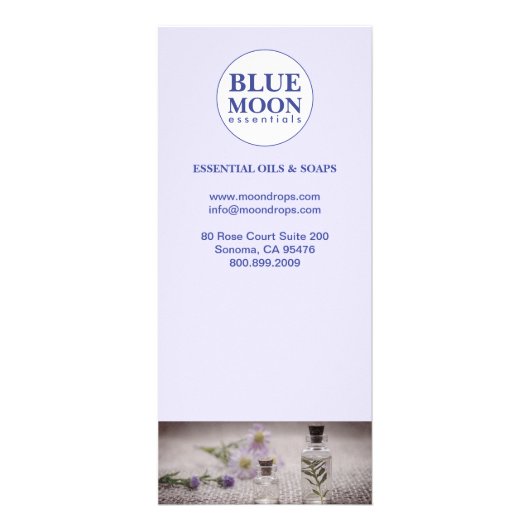 Essentiële Oliën Maker Prijslijst Reclamekaart (Achterkant)