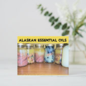 essentiële oliën uit alaska feestdagenkaart (Staand voorkant)