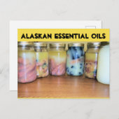 essentiële oliën uit alaska feestdagenkaart (Voorkant / Achterkant)