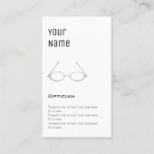 'Essentiële' Opticiaanse prijskaarten Visitekaartje (Voorkant)