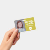 Essentiële personeelskaartfoto, streepjescode, log badge (Handheld)