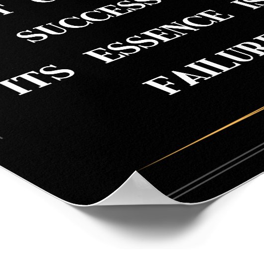 Essentiële Poster van succes (Hoek)