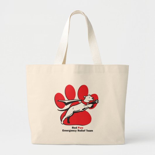 Essentiële rode pag grote tote bag (Voorkant)