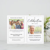 Essentiële Sjabloon van het begrafenisprogramma (Staand voorkant)