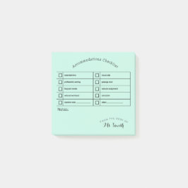 Essentiële Snelheid Tool: Accommodatie Checklist Post-it® Notes