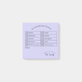 Essentiële Snelheid Tool: Accommodatie Checklist Post-it® Notes (Voorkant)