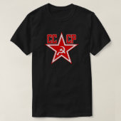 Essentiële T-S van de Russische Rode Star CCCP (Cl T-shirt (Design voorkant)