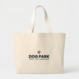 Essentiële traktaties en speelgoed voor honden in grote tote bag