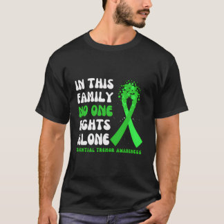 Essentiële Tremor Bewustzijn Groene Lint Hope Fami T-shirt