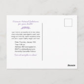 Essentiële uitnodiging voor de klasse van natuurli (Achterkant)