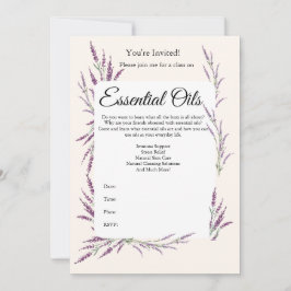 Essentiële uitnodiging voor olieklasse