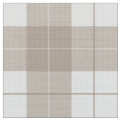 Essentiële Umber Bruine Plaid Stof (Close Up)