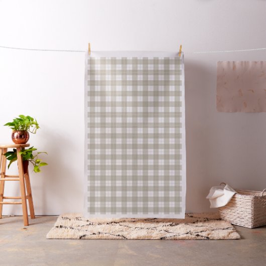 Essentiële Umber Bruine Plaid Stof (Voorbeeld)