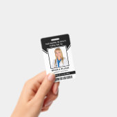 Essentiële Werknemer Barcode Foto Beveiligings-ID Badge (Handheld)