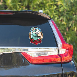 Essentiële Werknemer Held Sterke Zorgzame Verpleeg Sticker