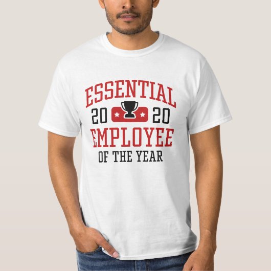 Essentiële werknemer t-shirt (Voorkant)