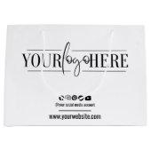 Essentiële zaken voor merkidentiteit Aangepaste lo Groot Cadeauzakje (Voorkant)