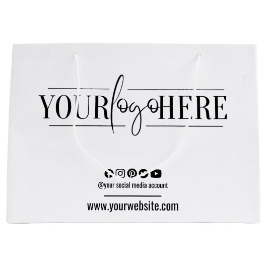 Essentiële zaken voor merkidentiteit Aangepaste lo Groot Cadeauzakje (Voorkant)