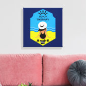 Essentiële zomerstrand  canvas afdruk (Insitu (Woonkamer))
