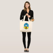 Essentiële zomerstrand  grote tote bag (Voorkant (model))