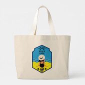 Essentiële zomerstrand  grote tote bag (Achterkant)