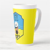 Essentiële zomerstrand  latte mok (Rechterhoek)