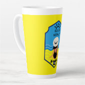 Essentiële zomerstrand  latte mok (Linkerhoek)