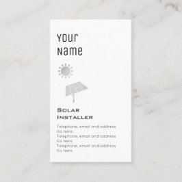 "Essentiële" zonneschermen Visitekaartje