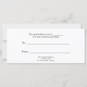 Essenze Nails en Beauty Gift Certificate (Achterkant)