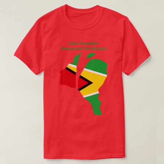 Essequibo EilandenRegio West-Demerara Guyana T-shirt (Design voorkant)
