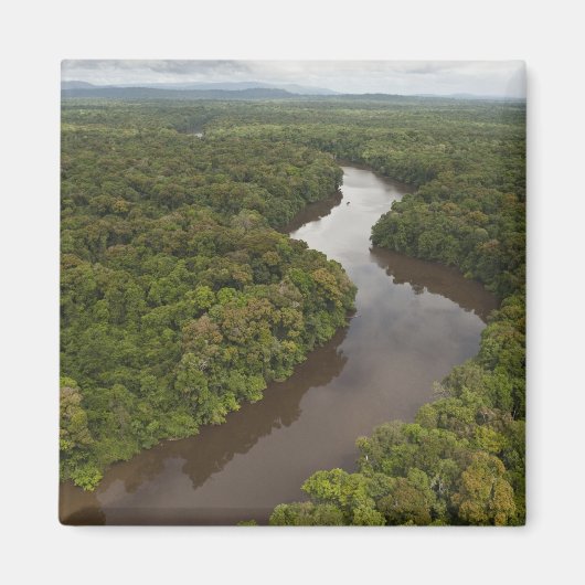 Essequibo River, de langste rivier in Guyana, en 5 Magneet (Voorkant)