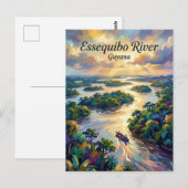 Essequibo rivier Guyana Briefkaart (Voorkant / Achterkant)
